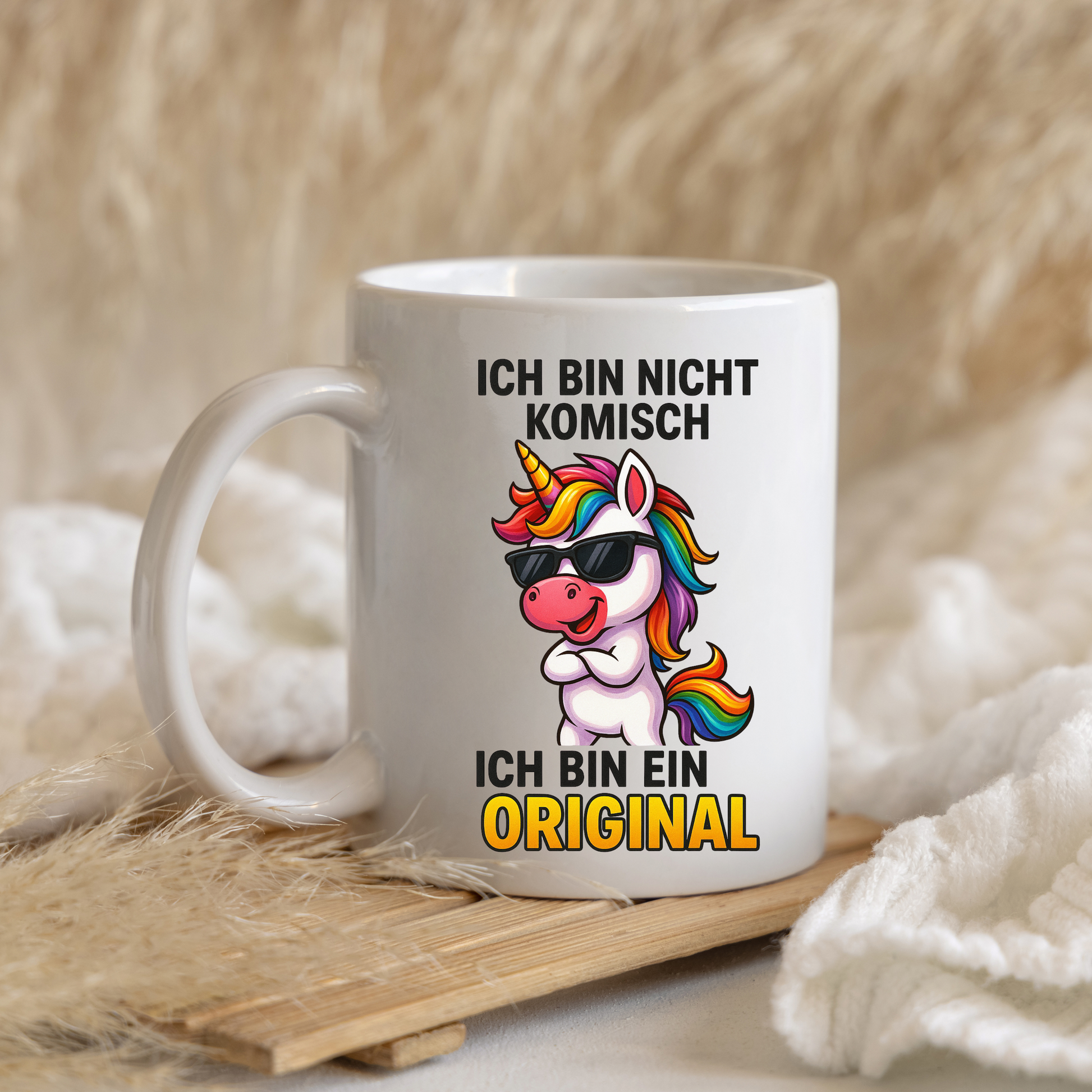 Tasse – Ich bin nicht komisch, ich bin ein Original – Einhorn Design