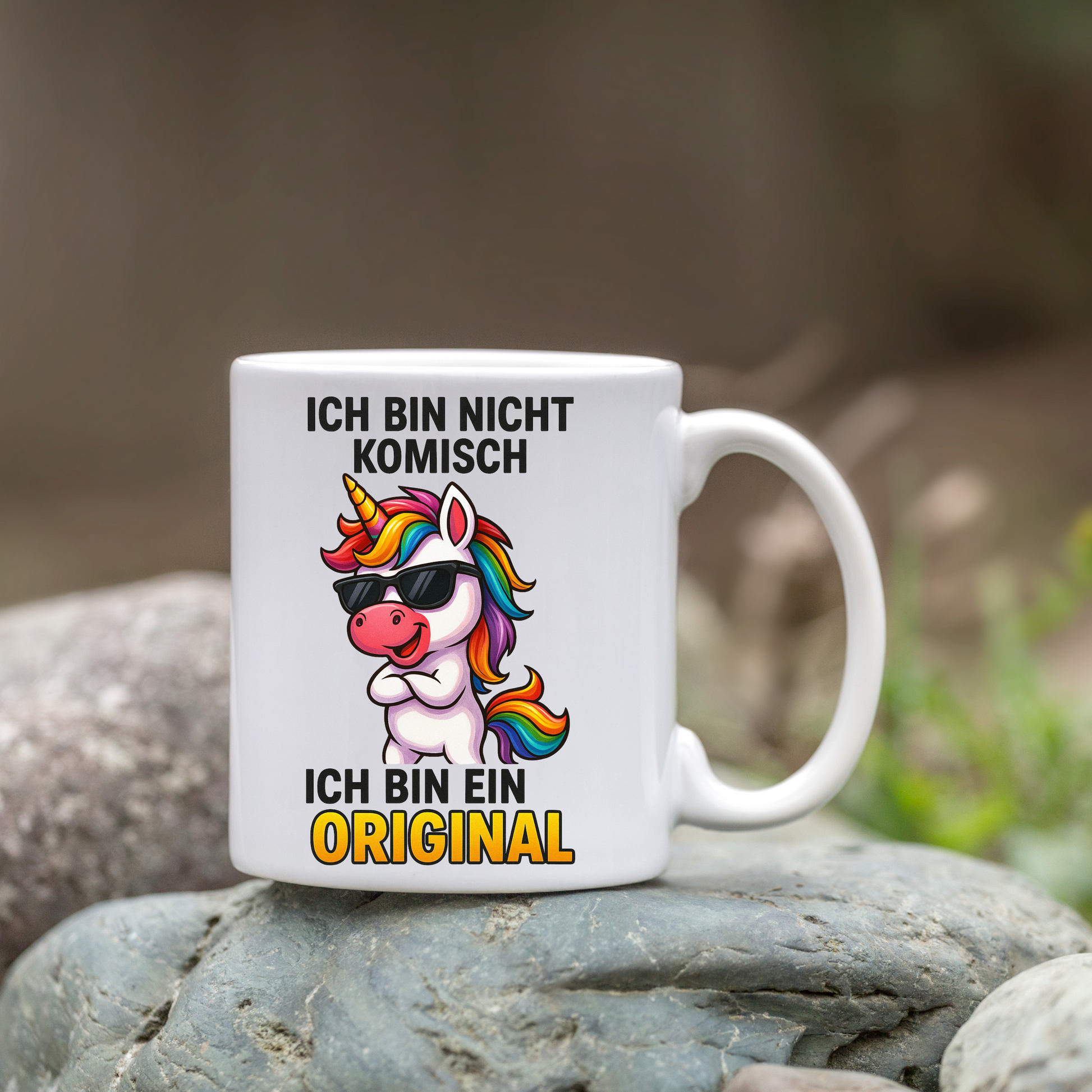 Tasse – Ich bin nicht komisch, ich bin ein Original – Einhorn Design
