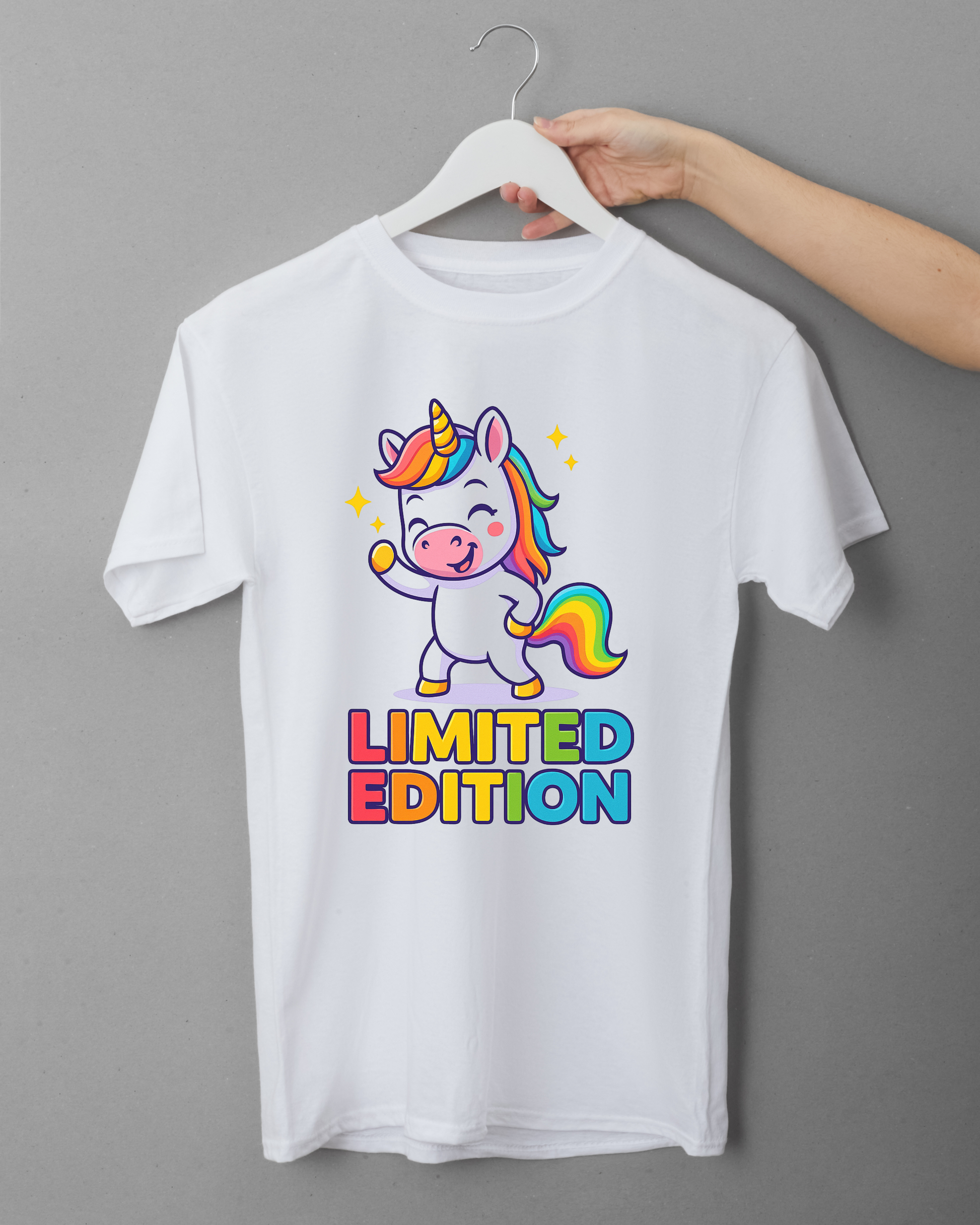 T-Shirt – Limited Edition | Buntes Einhorn Design für Originale