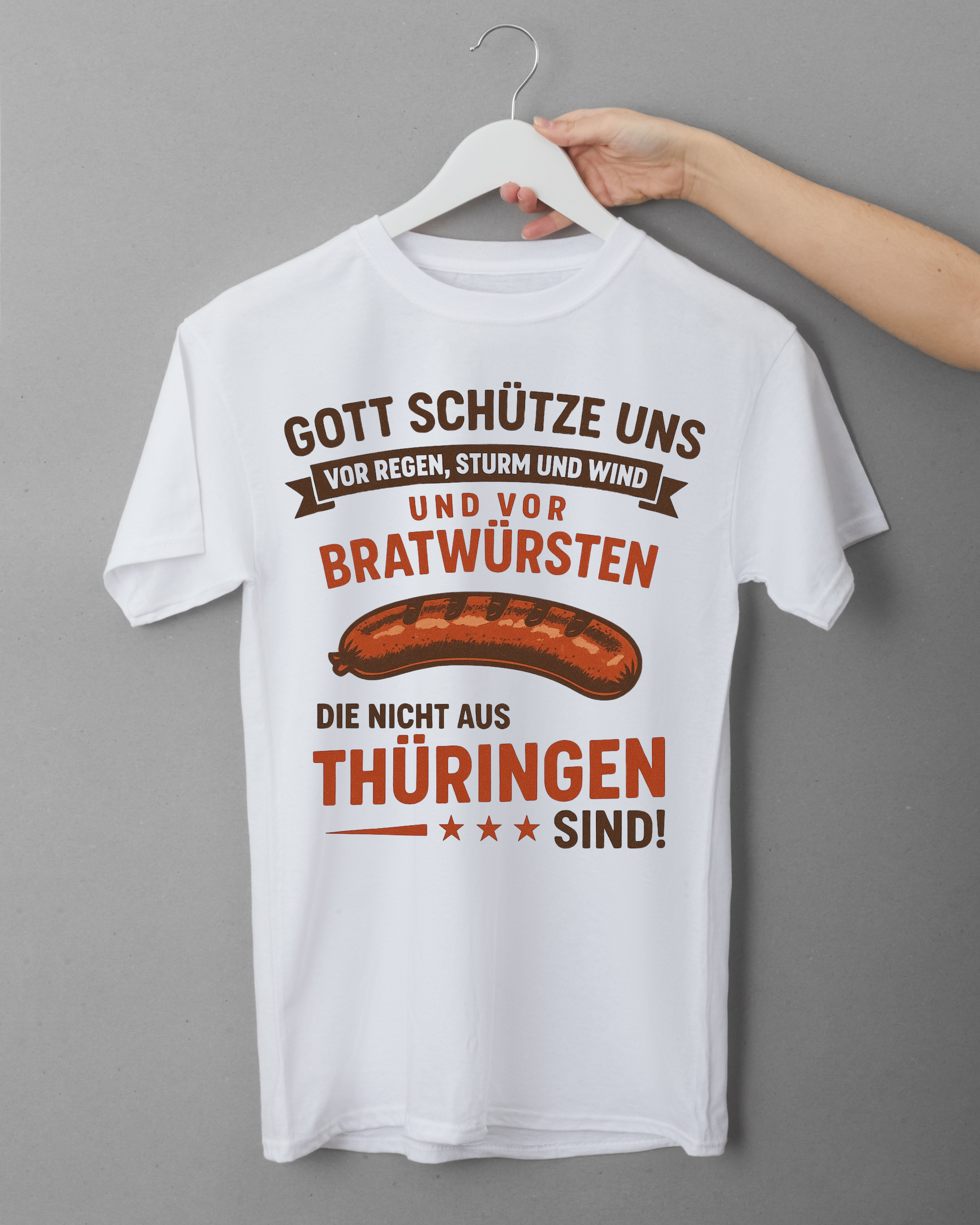 Thüringer Bratwurst T-Shirt – Lustiges Sublimationsshirt