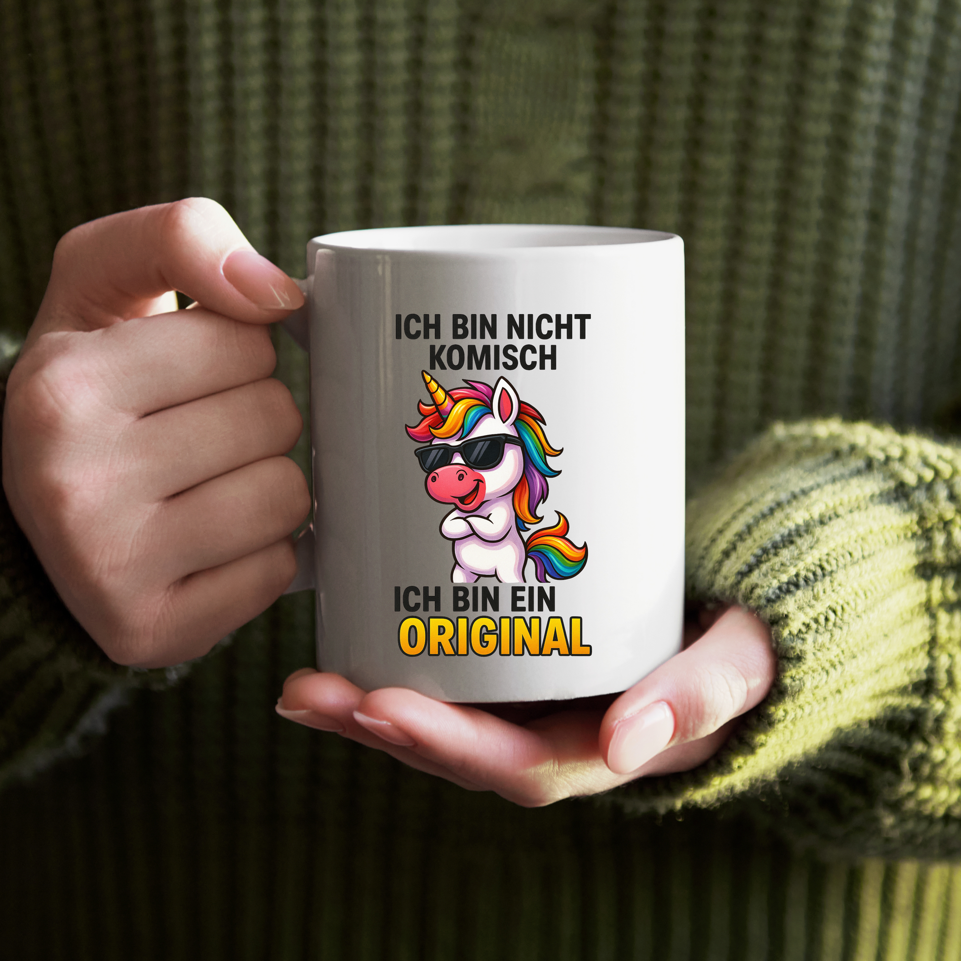 Tasse – Ich bin nicht komisch, ich bin ein Original – Einhorn Design