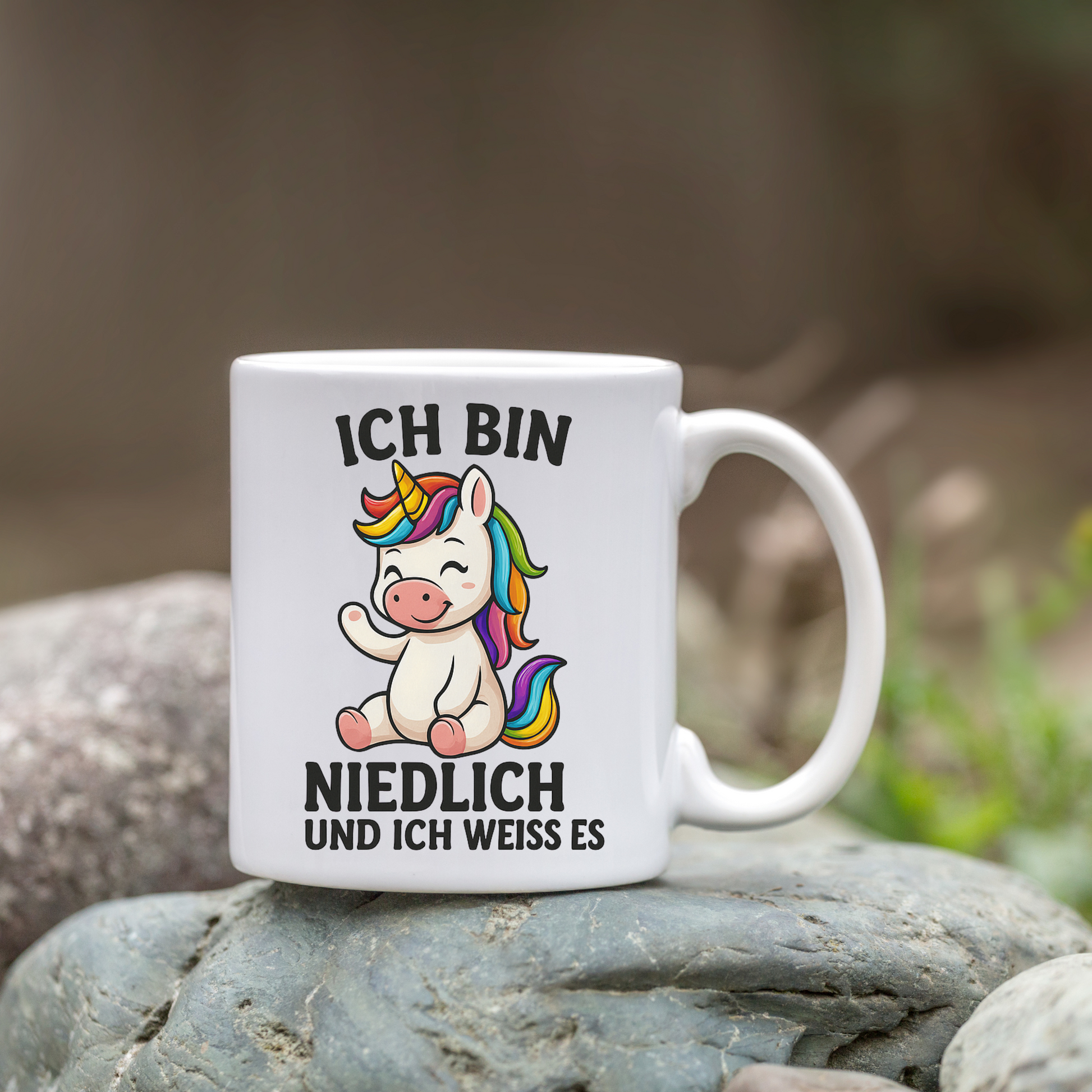 Tasse – Ich bin niedlich und ich weiß es – Einhorn Design