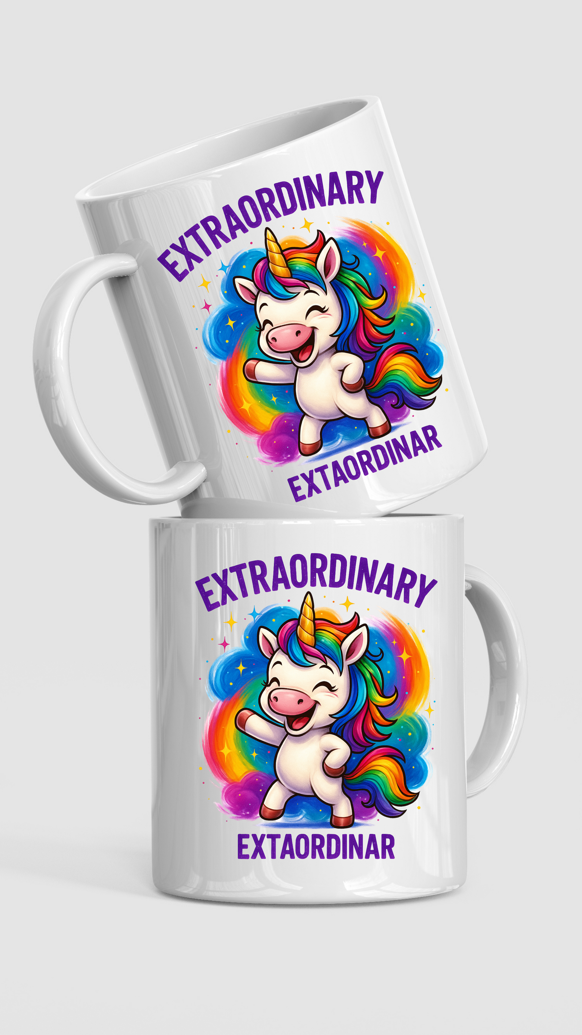 Tasse – EXTRAORDINARY Einhorn – Bunt & Fröhlich
